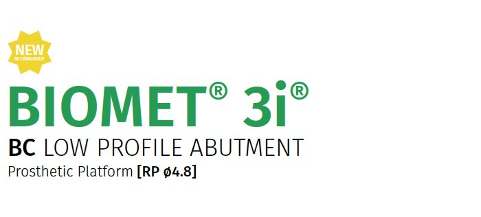 Biomet® 3i Low Profile Abutment