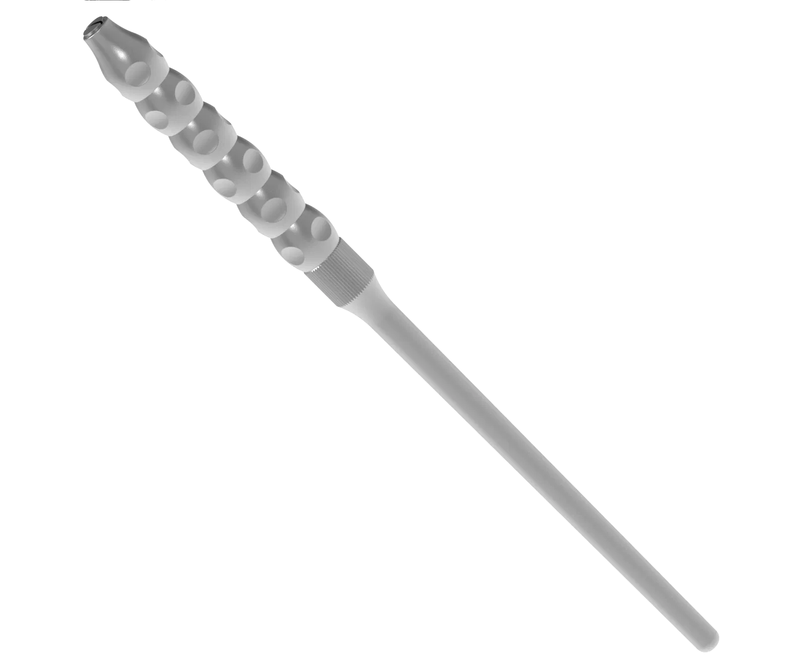 micro scalpel handle, 140 mm, anatomical shape