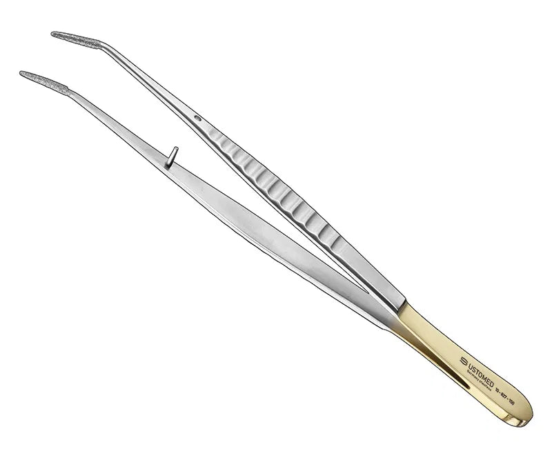 COLLEGE, modif., tweezers, 150 mm, strong patt. diamond-coated