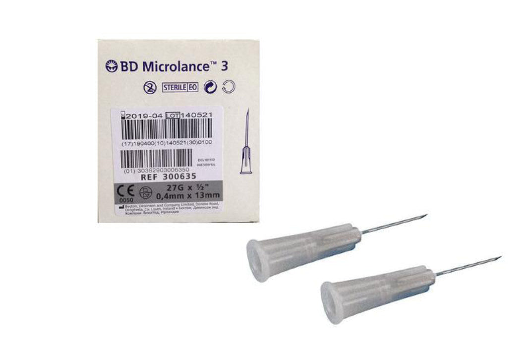 PRF injektionskanyle, 27G, 0,4 x 13 mm, 100 stk