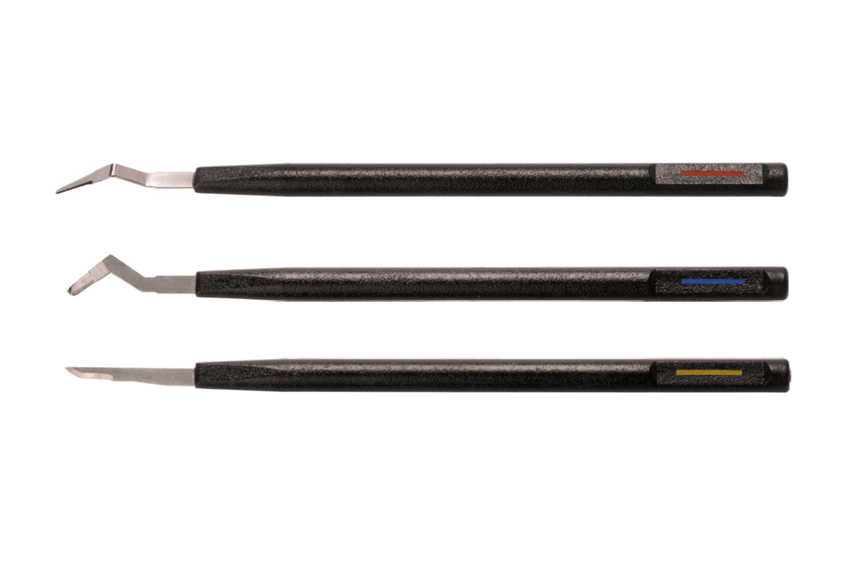 MJK Micro scalpels 5 stk, folded-, vinklet- el. buet-blad