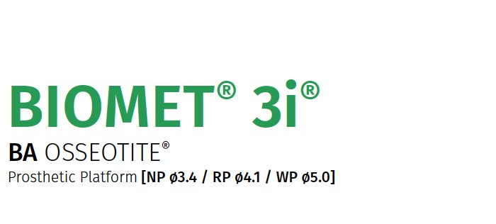 Biomet® 3i Osseotite