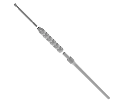 micro scalpel handle, 140 mm, anatomical shape