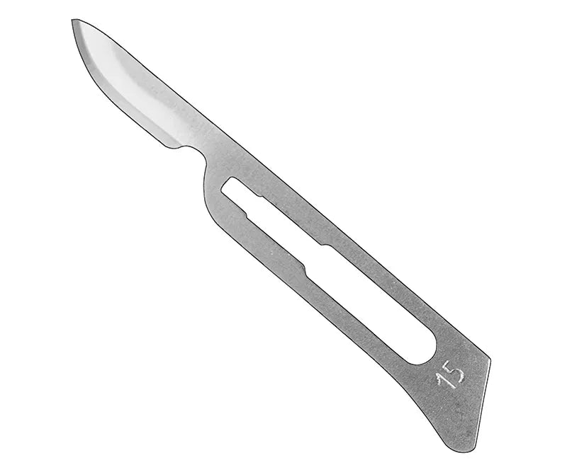 Scalpel blades, size 15, steril, 100 stk