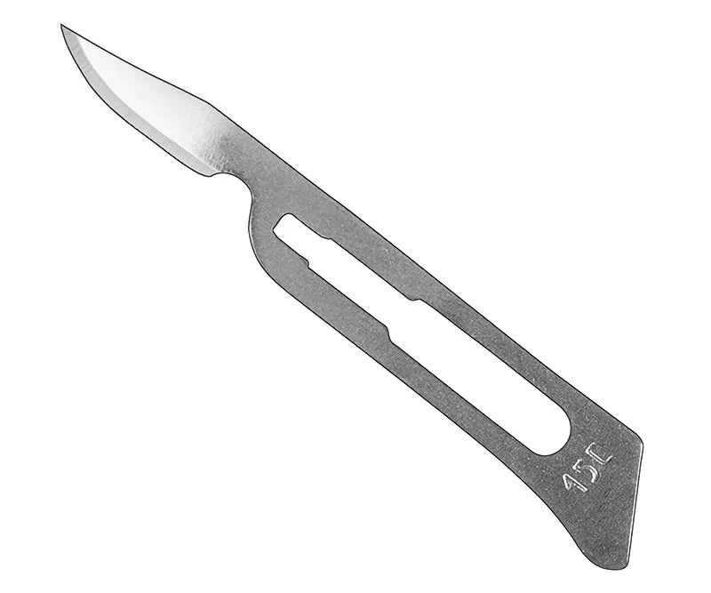 Skalpelblade str. 15C, sterile, 100 stk