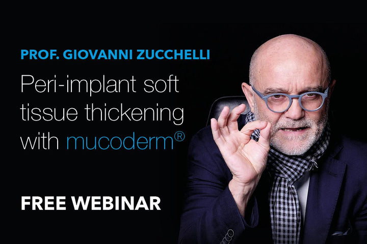 Coverbillede til webinaret Minimal invasiveness, maximum results: peri-implant soft-tissue management with mucoderm®