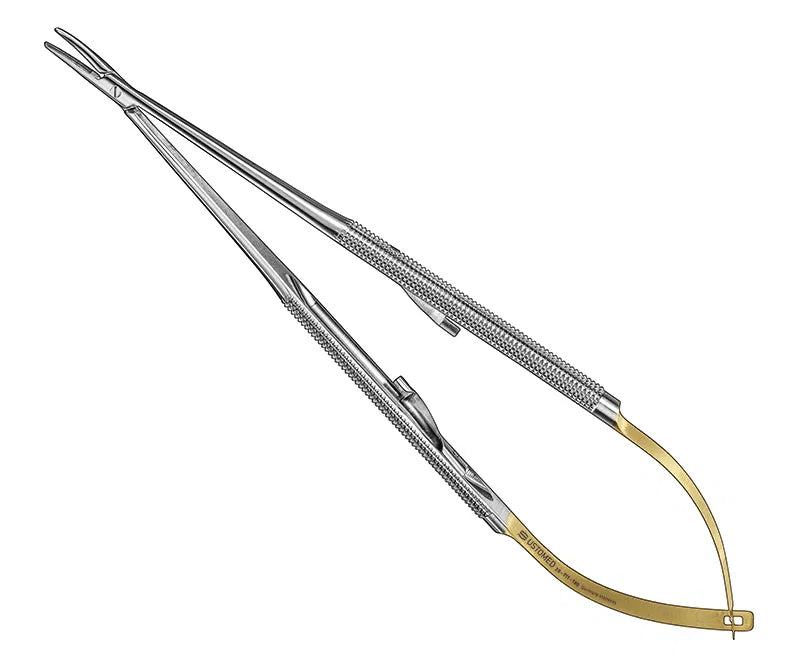 BARRAQUER mikro nåleholder TC, 18 cm, buet