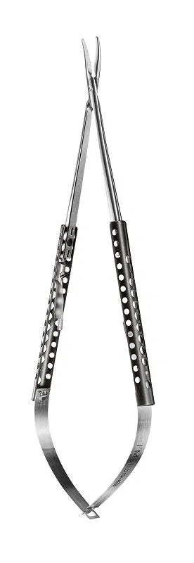 I´Motion, Micro-Needleholder, 18cm, curved, TC