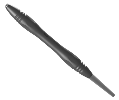 Spejlhåndtag, PEEK, solid, sort