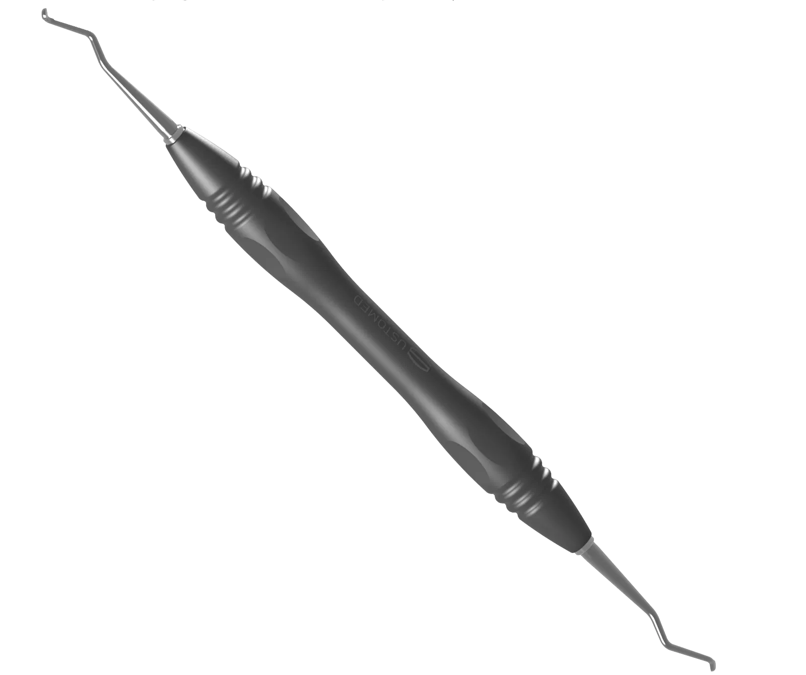 Surgical Curette MOLT black FIG. 2/4, 18 cm, OSCCM06-B