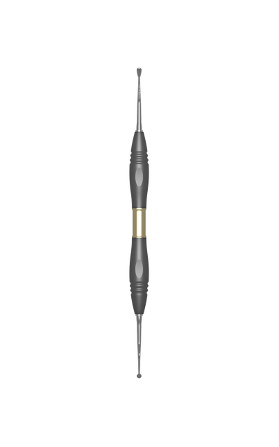 Tunneling knife, 19 cm, curved, PEEK handle