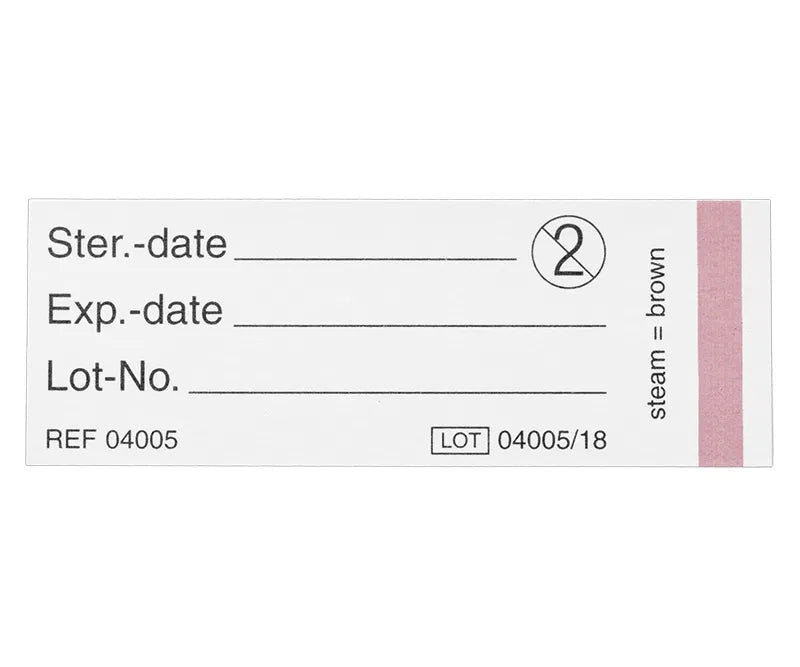 Sterilitetsindikator labels, 100 stk