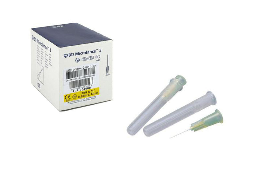 PRF optrækskanyle, 30G, 0,3 x 13 mm, 100 stk