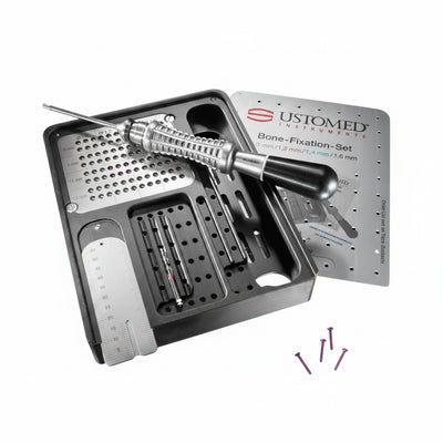 Bone Fixation Set, Steel screws, inkl. 10 Skruer Ø1,0/1, 2mm