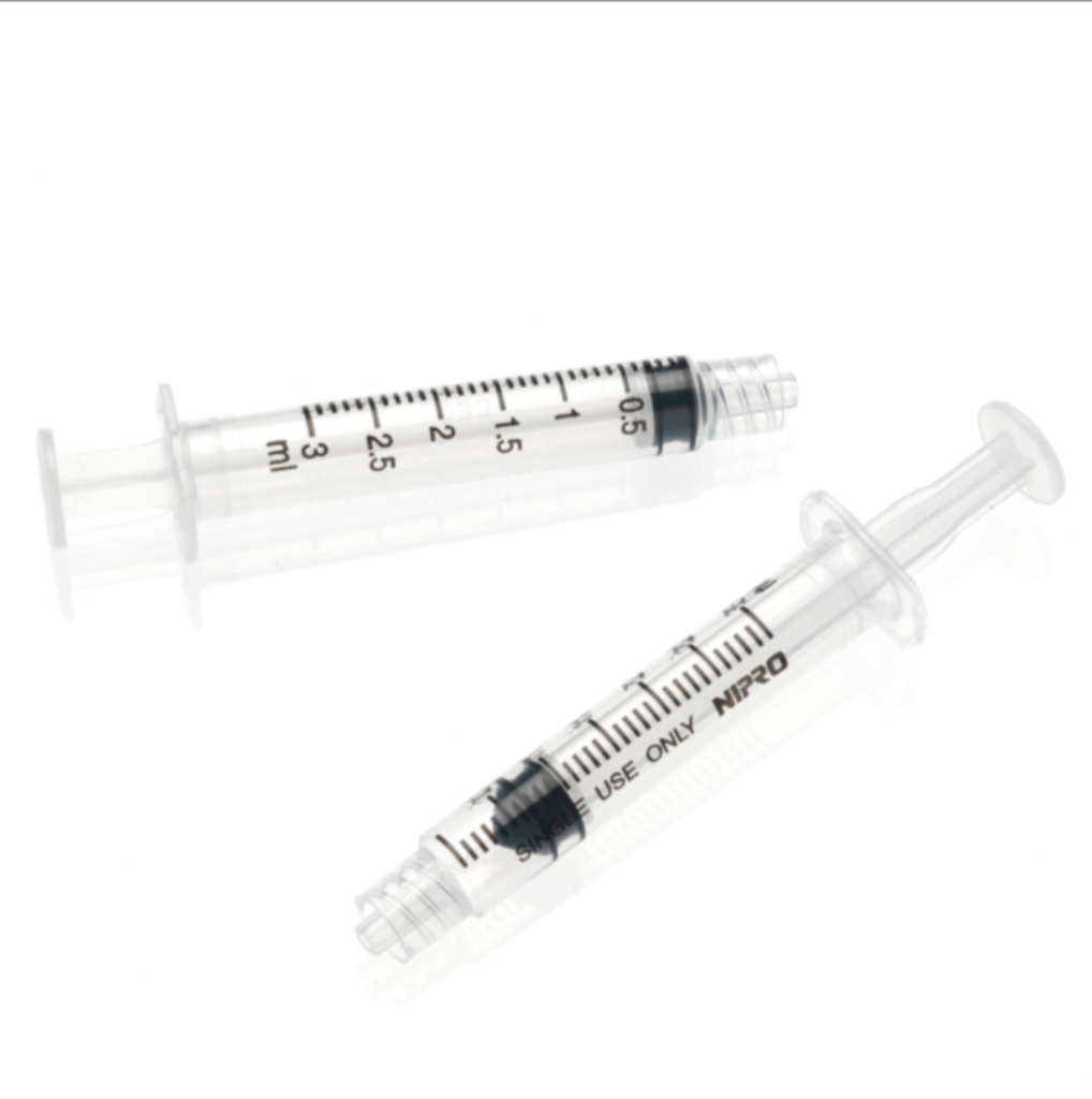 PRF sprøjte med Luer Lock, 3 ml, 100 pcs, SY3-3LC-GEC