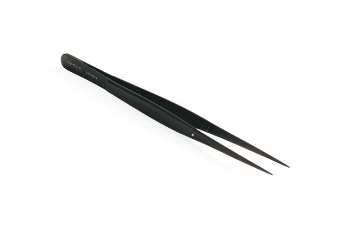 Pincet anatomisk, sort, lige 17.5 cm, OSPAR11-B-