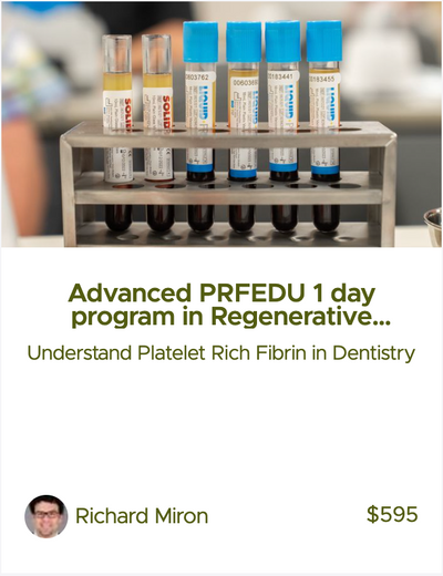 Dental Online PRF kursus med Richard Miron