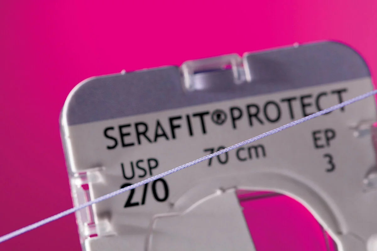 Seraﬁt PROTECT 4/0, DS-18, 70 cm, multi, resorbable, violet, 24 pcs